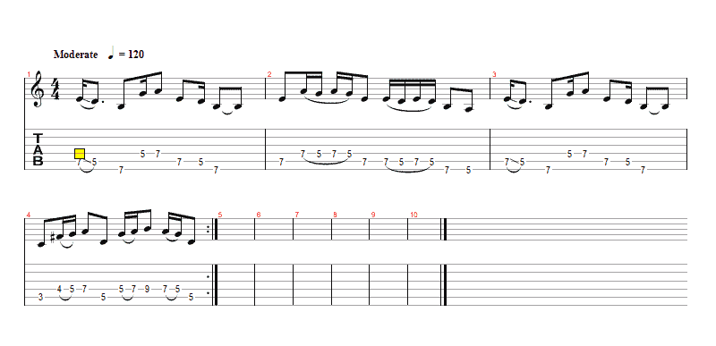 basic blues riff